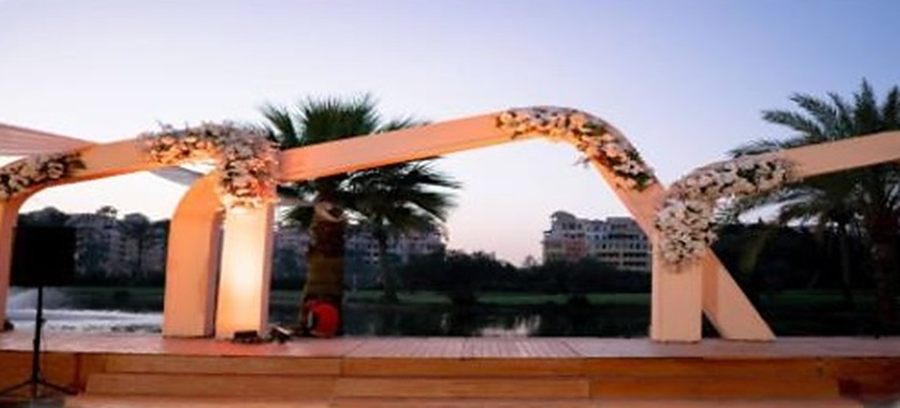 Hana & Mostafa — Bridal entrance and stage design