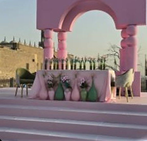 Hana & Mostafa — Bridal entrance and stage design